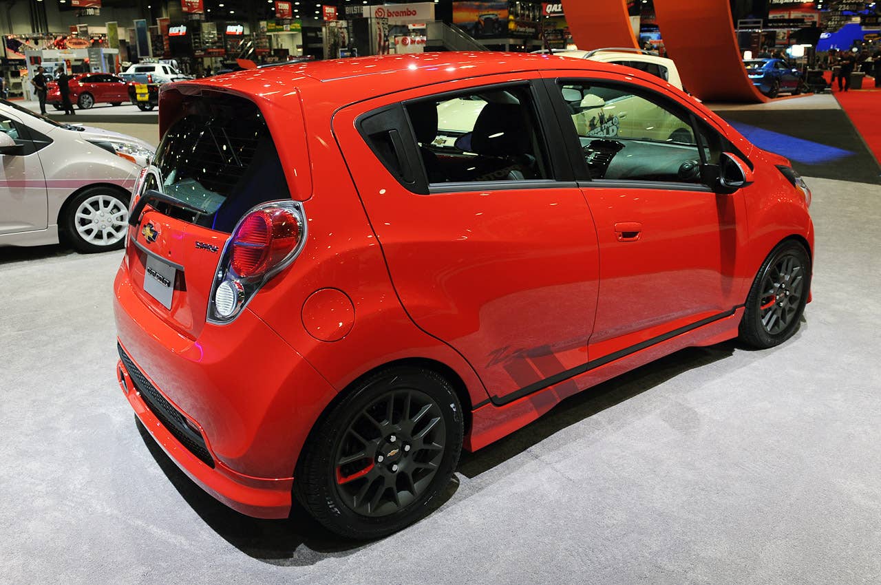 Custom Chevy Spark models light up in Vegas - Autoblog