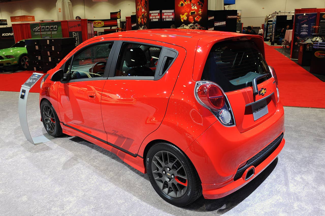 Custom Chevy Spark models light up in Vegas - Autoblog