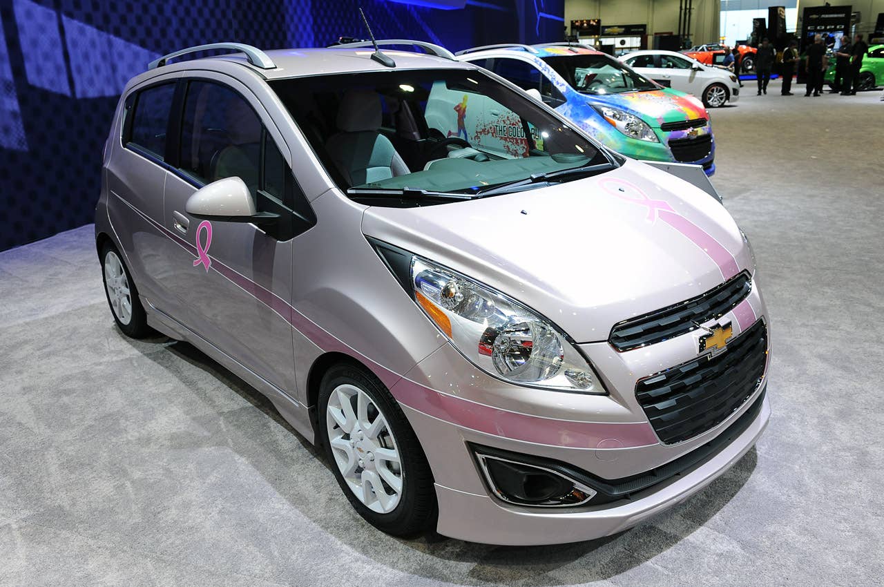 Custom Chevy Spark models light up in Vegas - Autoblog