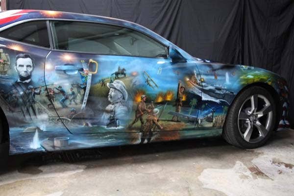 Airbrushed 2011 Chevrolet Camaro side