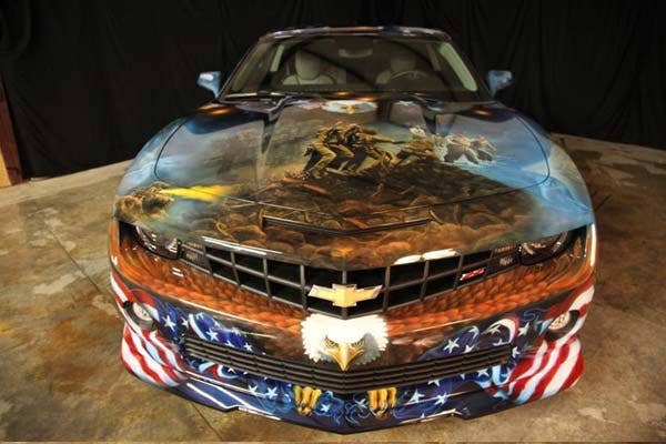 Airbrushed 2011 Chevrolet Camaro front