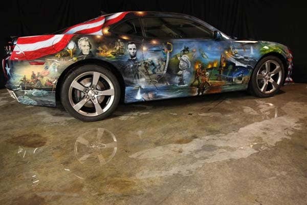 Airbrushed 2011 Chevrolet Camaro side