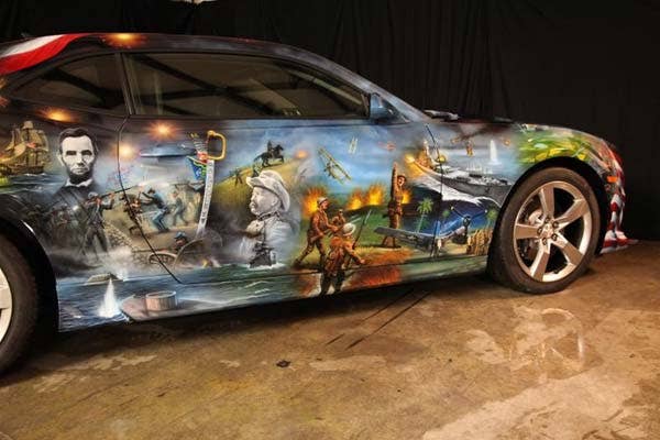 Airbrushed 2011 Chevrolet Camaro side