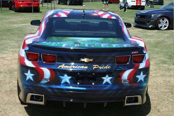 Airbrushed 2011 Chevrolet Camaro rear