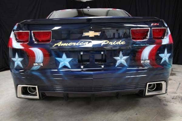 Airbrushed 2011 Chevrolet Camaro rear