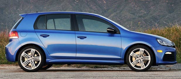 2012 Volkswagen Golf R side view