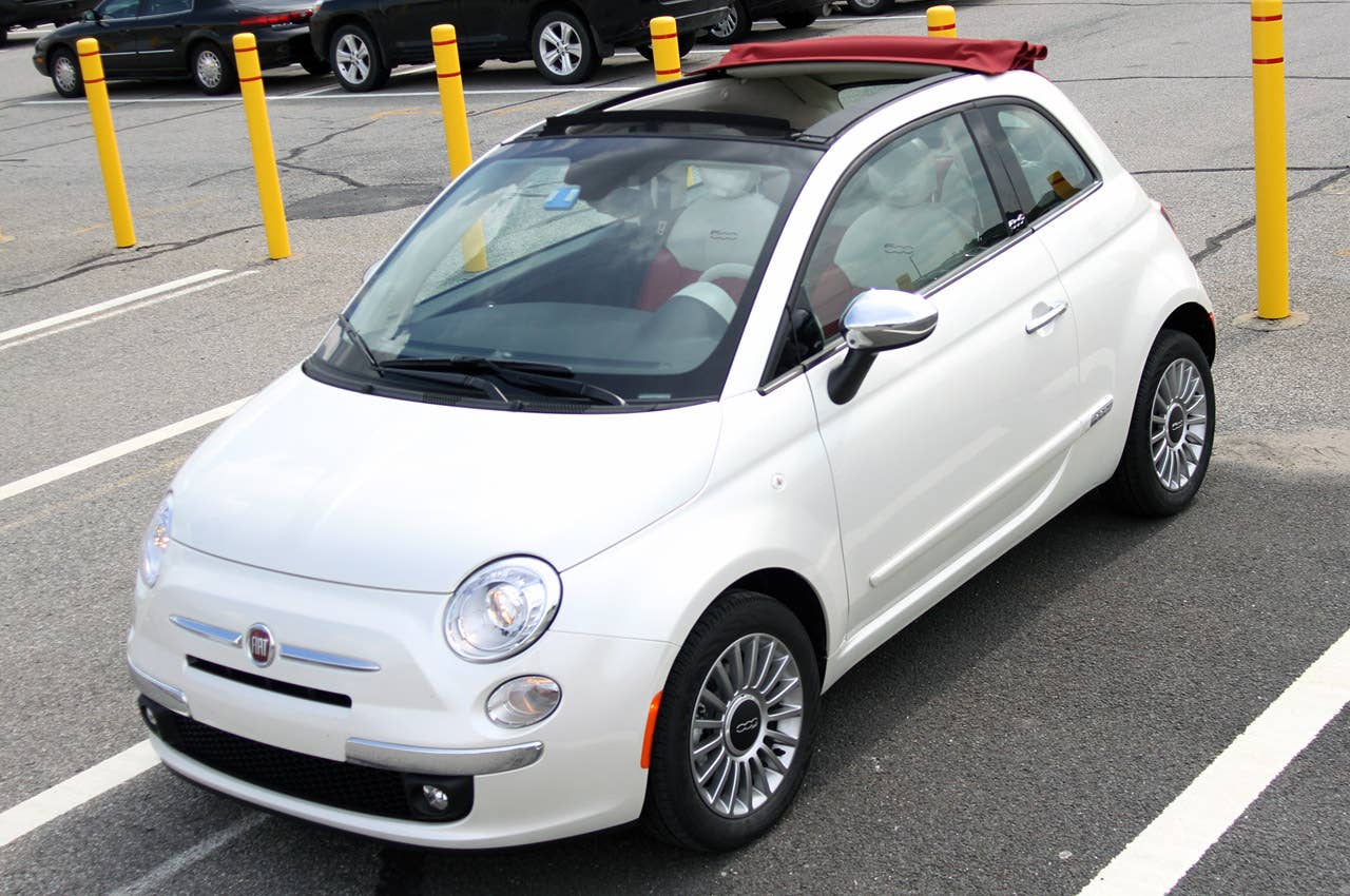 2012 Fiat 500C front 3/4 view