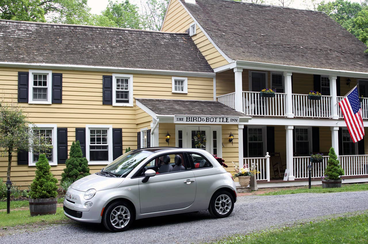 2012 Fiat 500C front 3/4 view