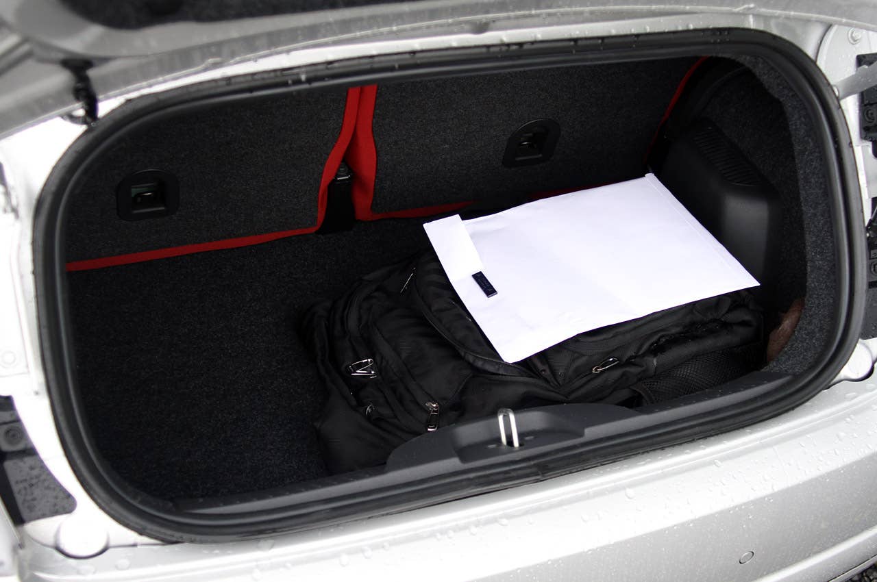 2012 Fiat 500C rear cargo area