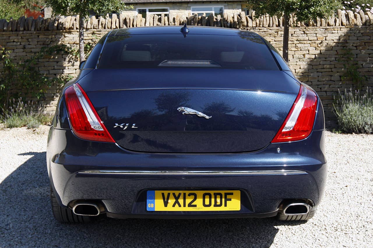 2013 Jaguar XJ V6 rear view