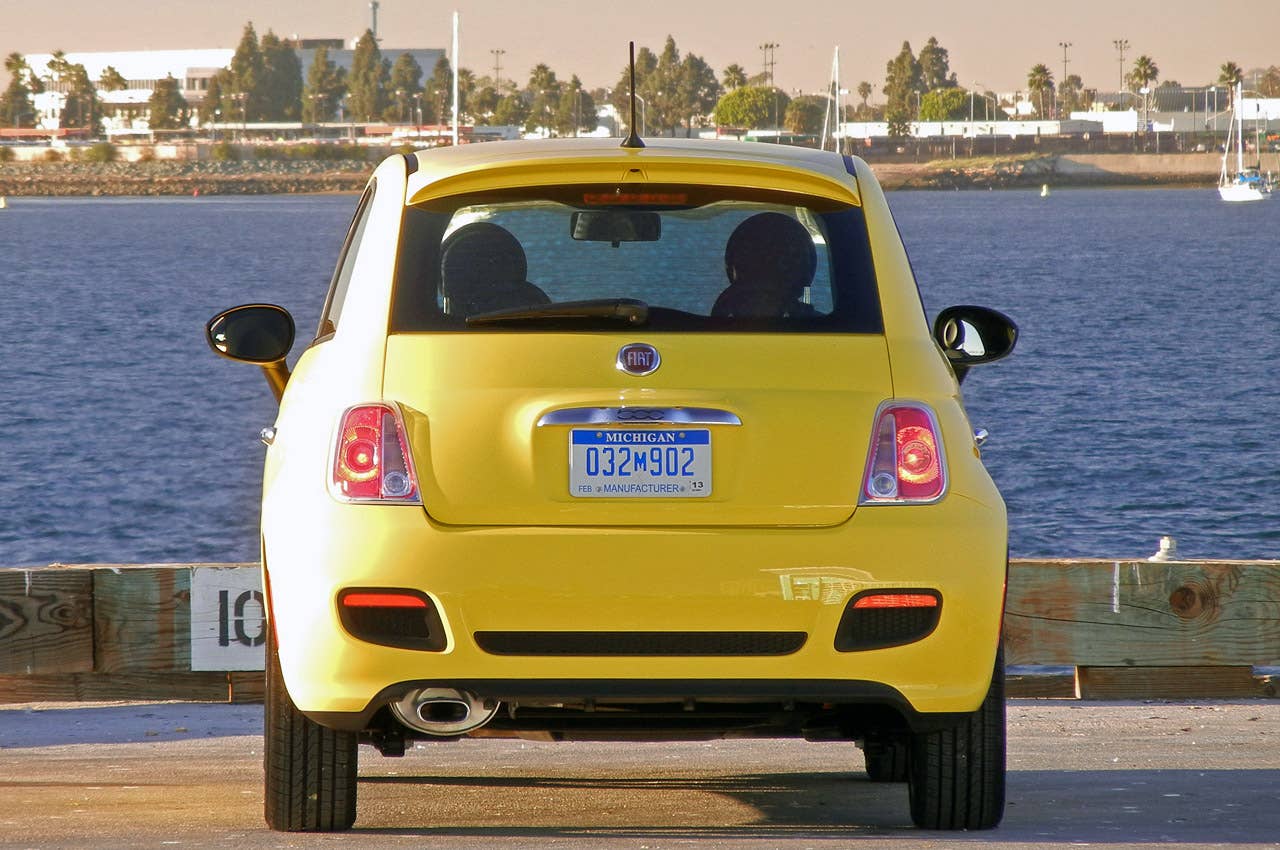 2012 Fiat 500 rear view
