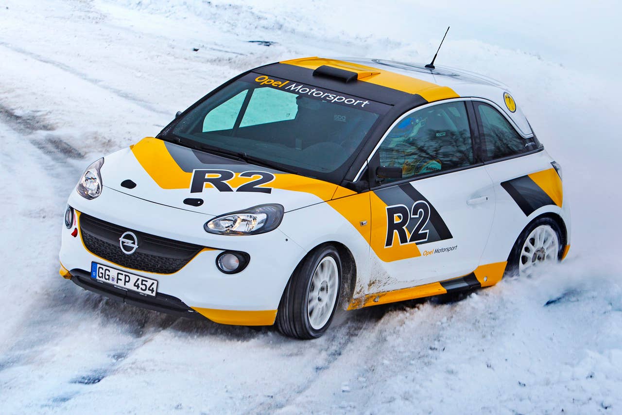 Opel Adam Rally Car from above