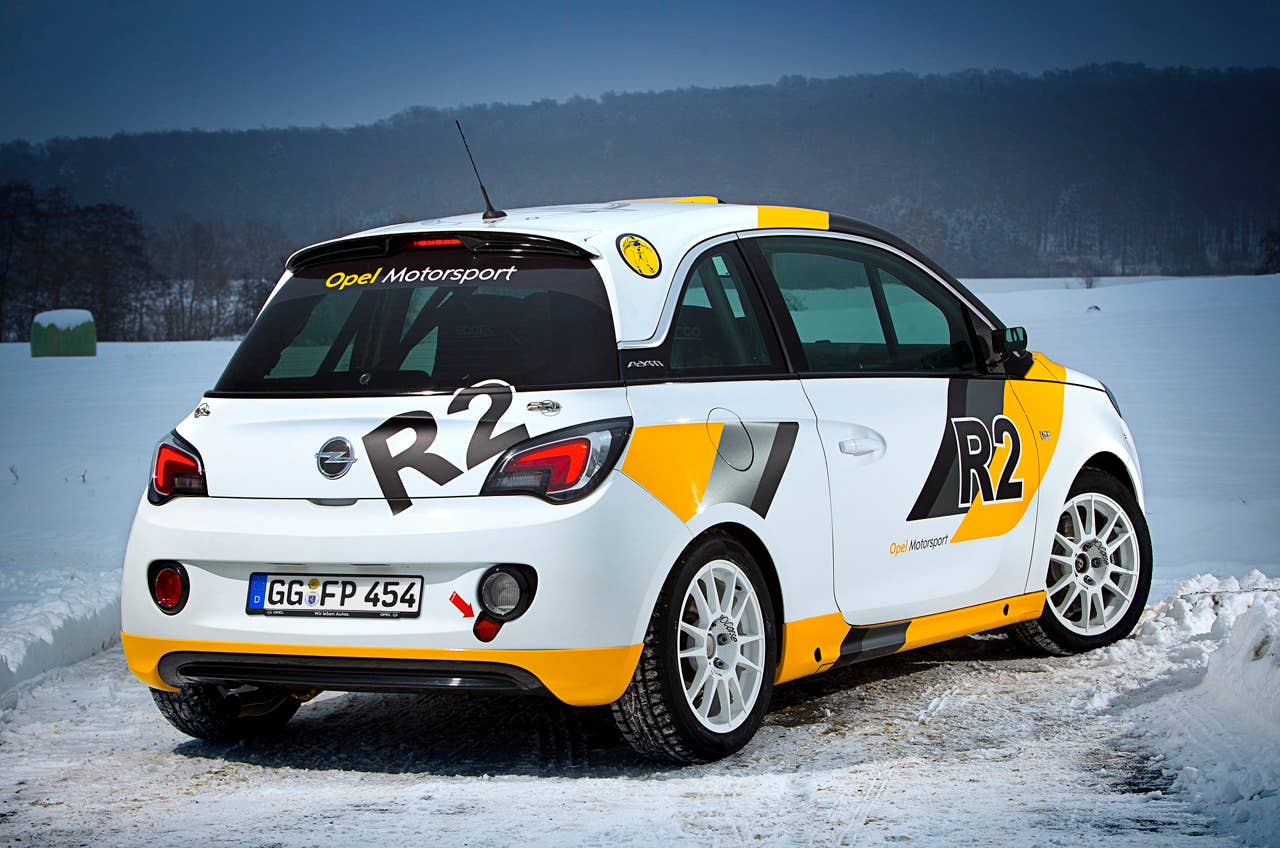 Opel Adam Rally Car rear 3/4
