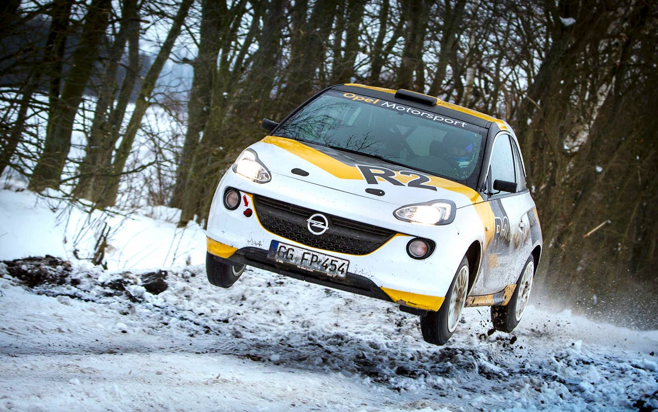 Opel Adam Rally Car airborne