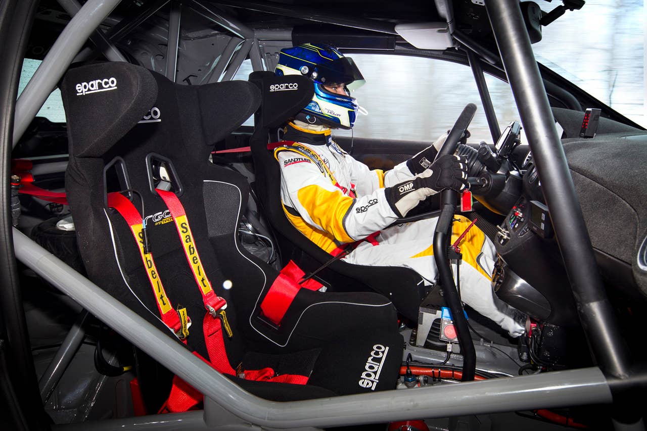 Opel Adam Rally Car cockpit