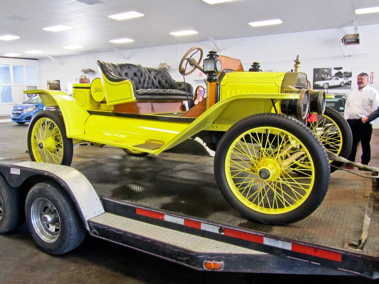 1914 Ford Model T on a trailer