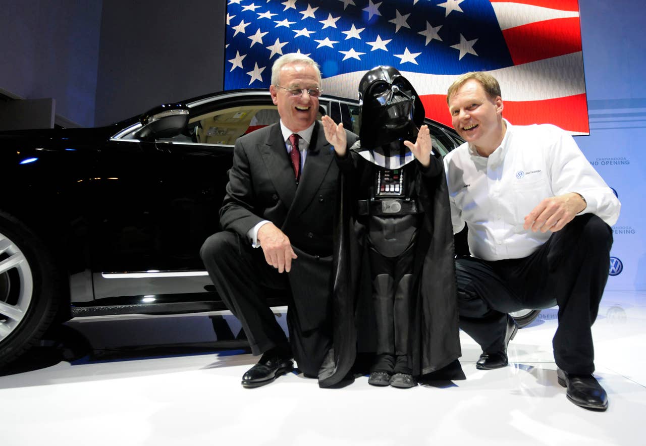 Tiny Vader at Volkswagen Chattanooga inauguration
