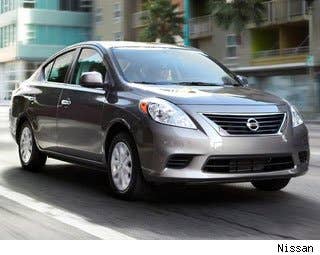 MSRP: $15,240 Invoice: $14,702 Fuel Economy: 31 mpg City, 40 mpg Highway  Consumer Reports called the redesigned 2012 Versa "disappointing."  "In a departure from its predecessor, the small car is now noisy, and the interior is blatantly cheap," they wrote. "The car drones as it gathers speed."  It costs 49 cents a mile to own, which is not bad by any measure and is below many of its competitors. But its reliability scores are below average, making it one ofConsumer Report's worst values.  Research the Nissan Versa Nissan Versa Photos & Information Nissan Versa Best Deals Nissan Versa Local Dealer Price Quote
