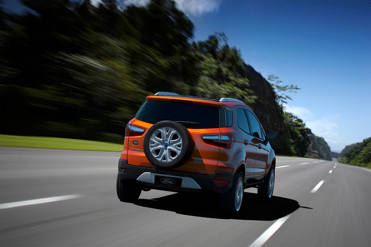 Ford previews the all-new Ford EcoSport at Auto Expo 2012 in New Delhi. The compact SUV was designed to combine best-in-class design, technology, quality and safety aimed at attracting a new generation of consumers in different global markets. (01/04/2012)