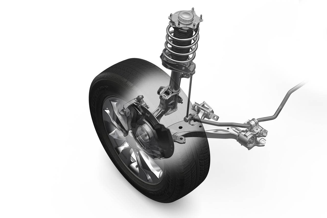 2012 Honda CR-V technical illustration: MacPherson strut front suspension