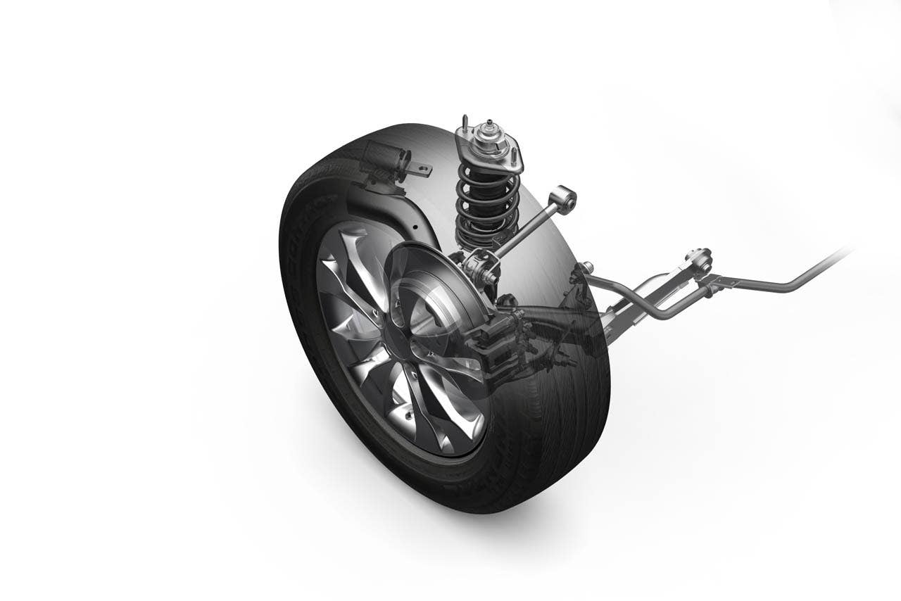 2012 Honda CR-V technical illustration: multi-link rear suspension