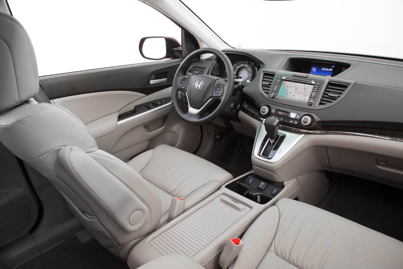 2012 Honda CR-V EX-L AWD interior with available Honda Satellite-Linked Navigation System