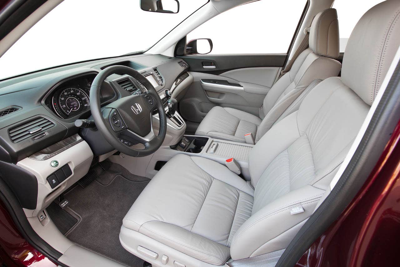 2012 Honda CR-V EX-L AWD interior with available Honda Satellite-Linked Navigation system
