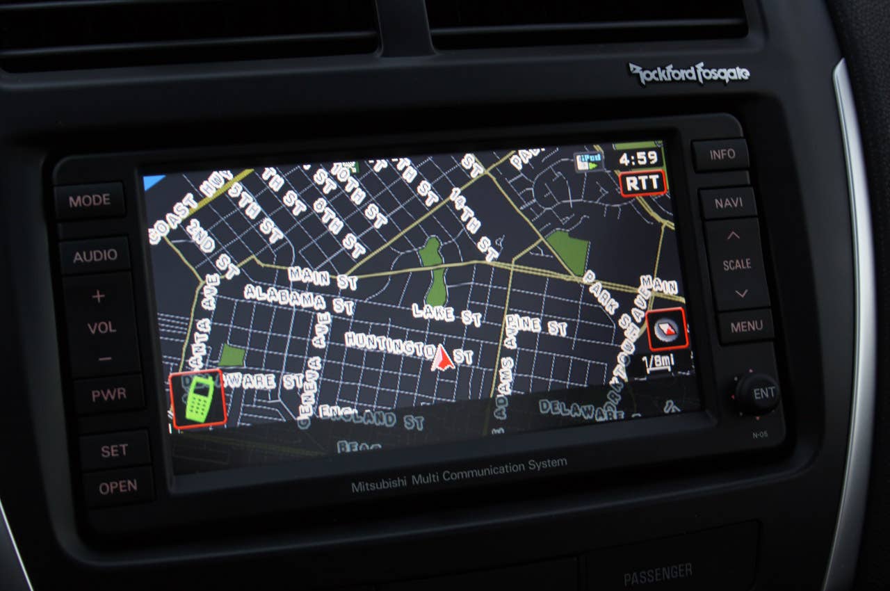 2011 Mitsubishi Outlander Sport SE AWC navigation system