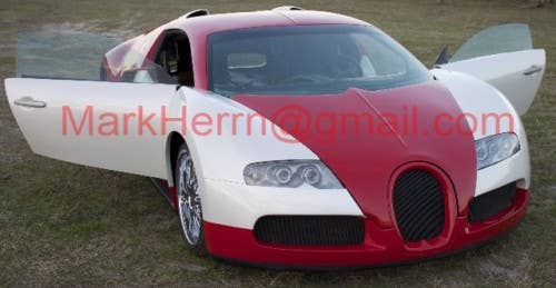 Bugatti Veyron kit car front 3/4