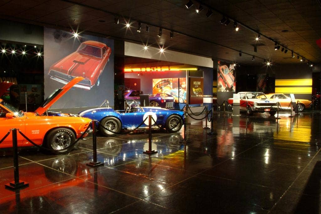 In 2005, the Petersen Automotive Museum presented Musclecars: Power to the People, an exhibition showcasing a variety of musclecars, both street and racing, built by all four major manufacturers: Ford, Chrysler, General Motors and American Motors. Together, they exemplify the carefree spirit of an optimistic age and today are among the best- remembered and most coveted cars on the road.