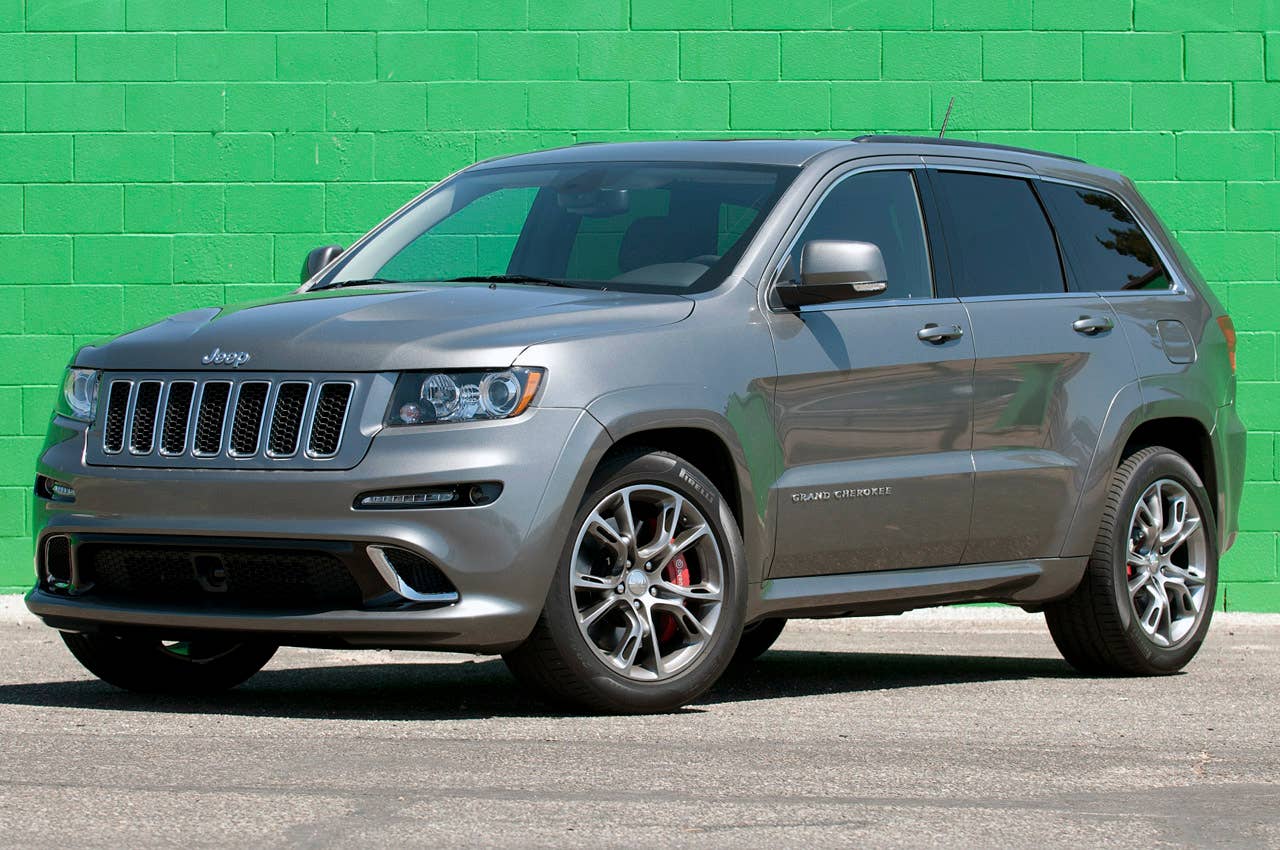 2012 Jeep Grand Cherokee SRT8 front 3/4 view