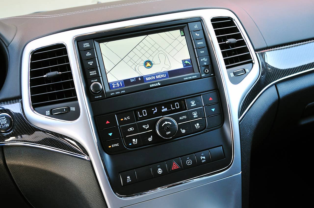 2012 Jeep Grand Cherokee SRT8 instrument panel
