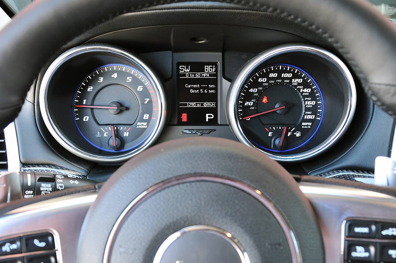 2012 Jeep Grand Cherokee SRT8 gauges