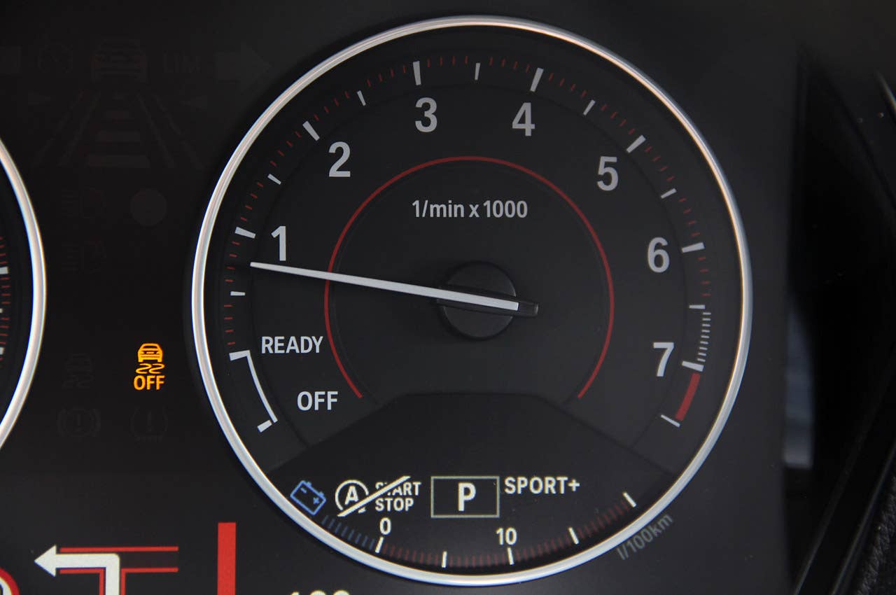 2012 BMW M135i tachometer