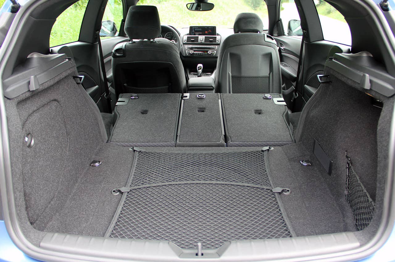 2012 BMW M135i rear cargo area