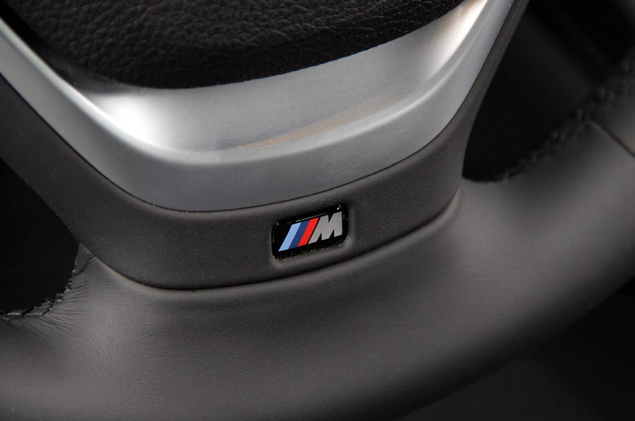 2012 BMW M135i steering wheel detail