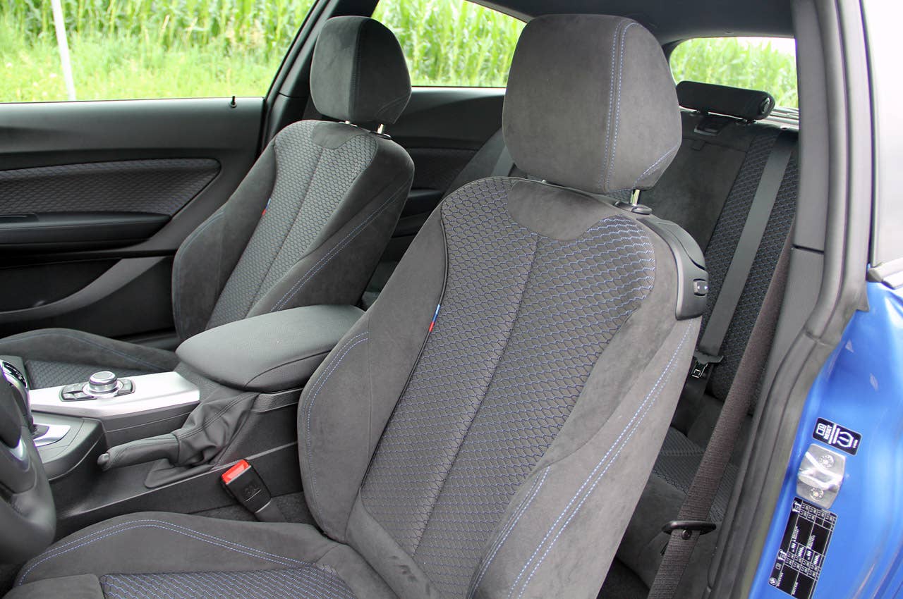 2012 BMW M135i front seats
