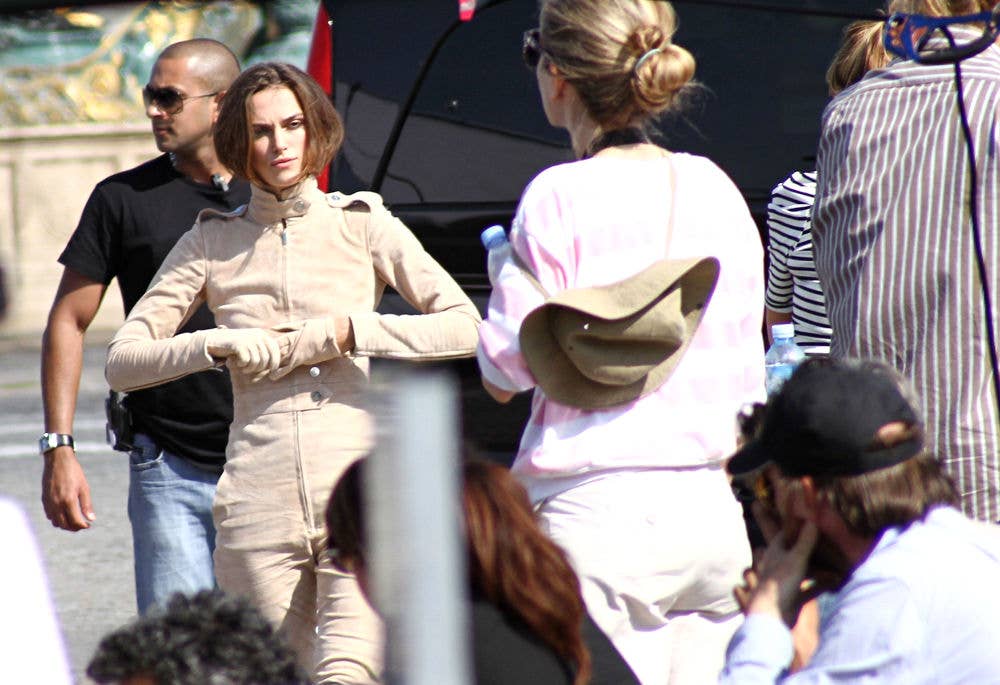 Keira Knightley on a Ducati for Chanel