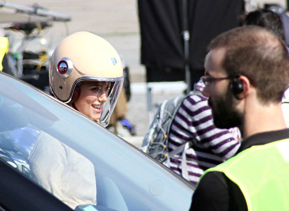 Keira Knightley on a Ducati for Chanel