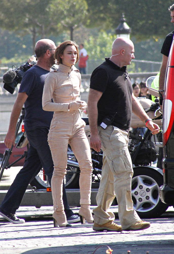 Keira Knightley on a Ducati for Chanel