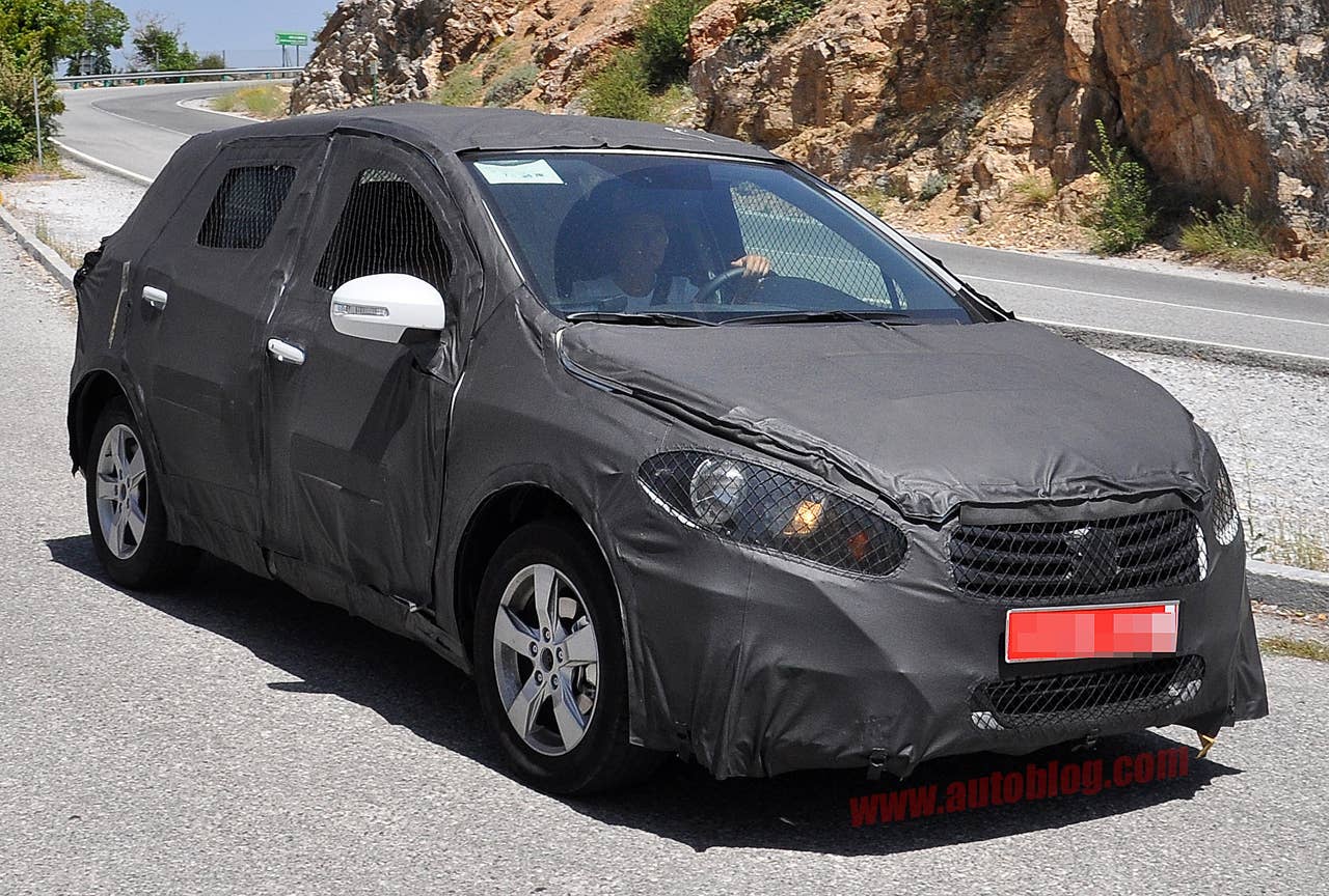 Suzuki SX4 Spy Shots front 3/4
