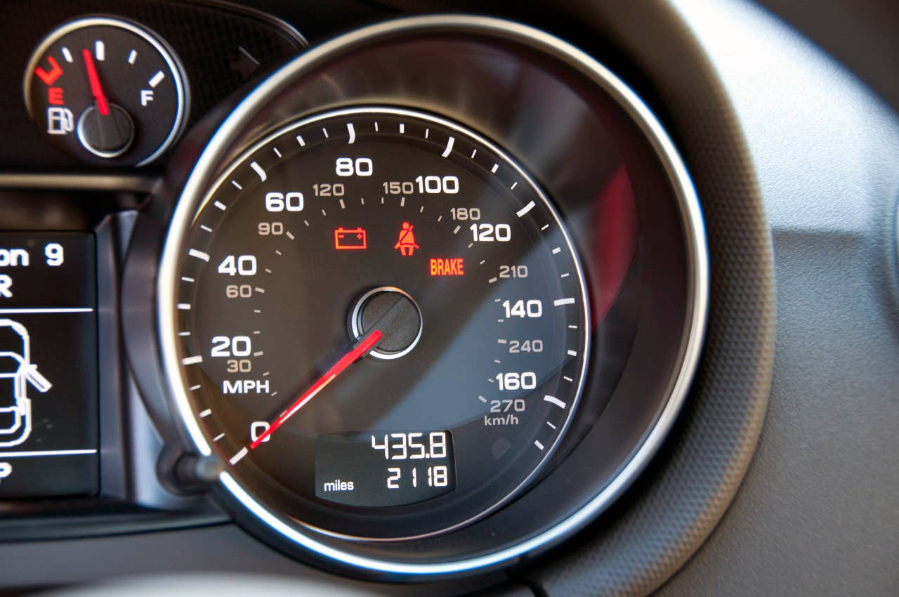 2011 Audi TT 2.0 Quattro Coupe speedometer