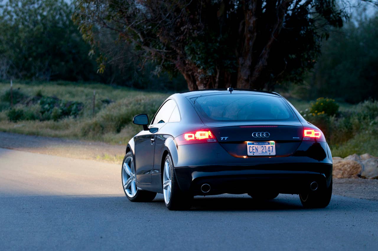 2011 Audi TT 2.0 Quattro Coupe rear 3/4 view