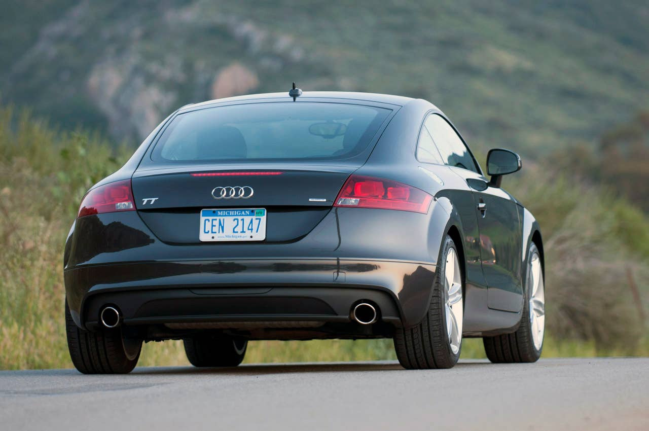 2011 Audi TT 2.0 Quattro Coupe rear 3/4 view