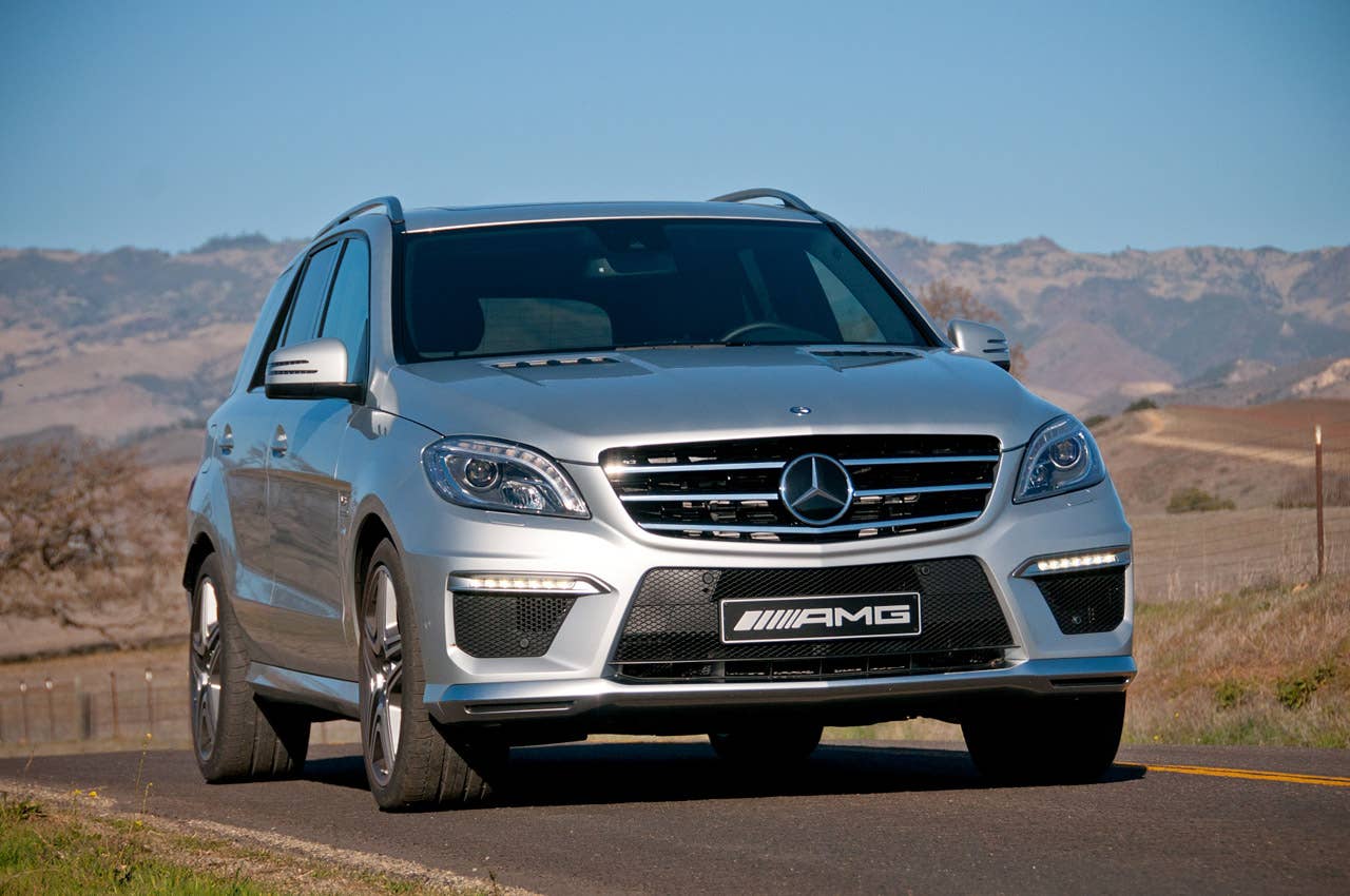 2012 Mercedes-Benz ML63 AMG front 3/4 view