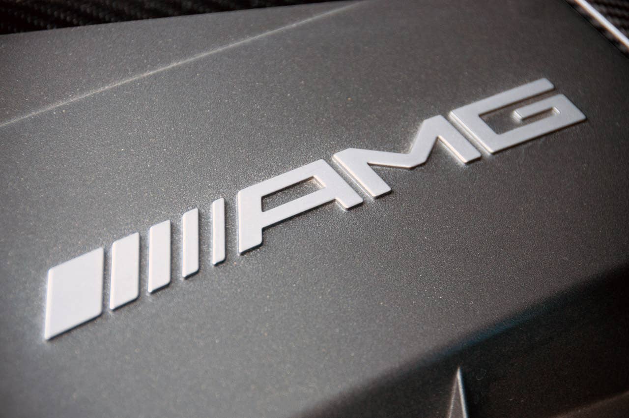 2012 Mercedes-Benz ML63 AMG engine detail