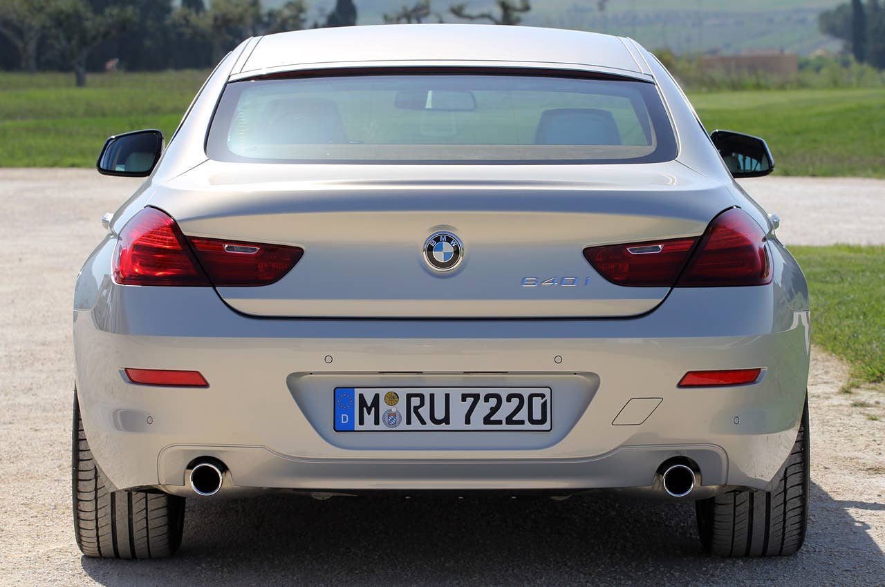 2013 BMW 6 Series Gran Coupe rear view