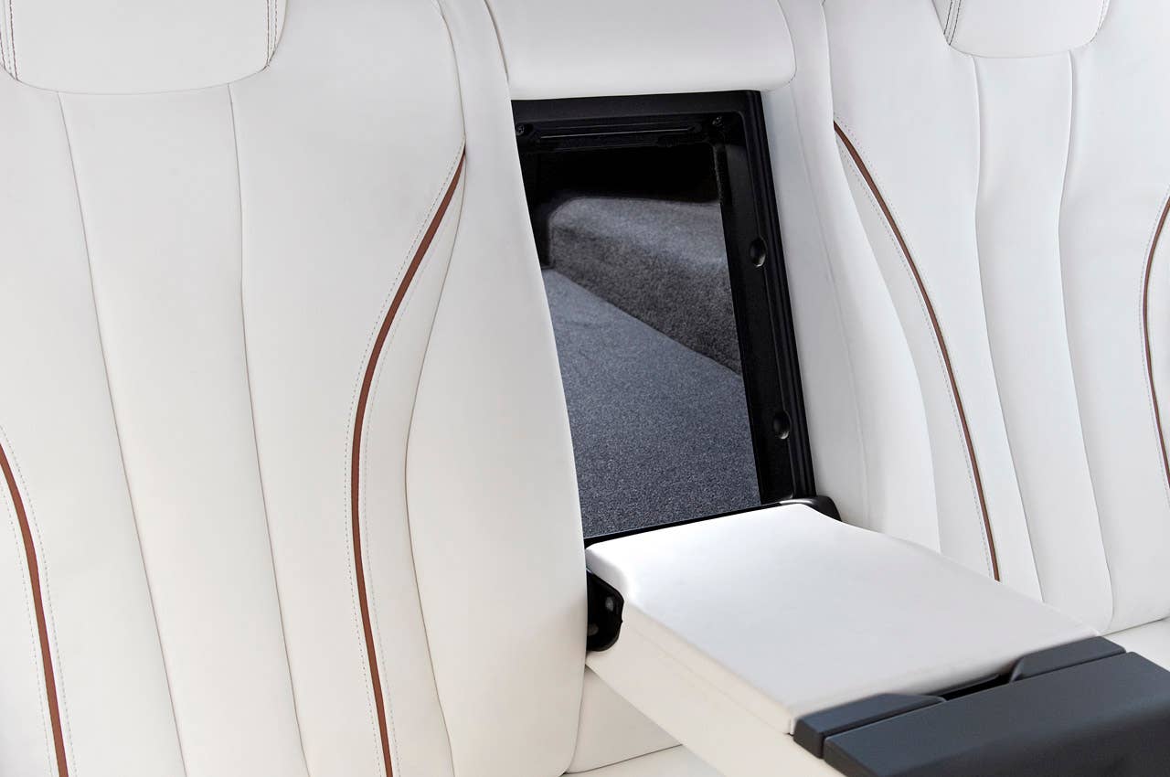 2013 BMW 6 Series Gran Coupe rear seat pass-through