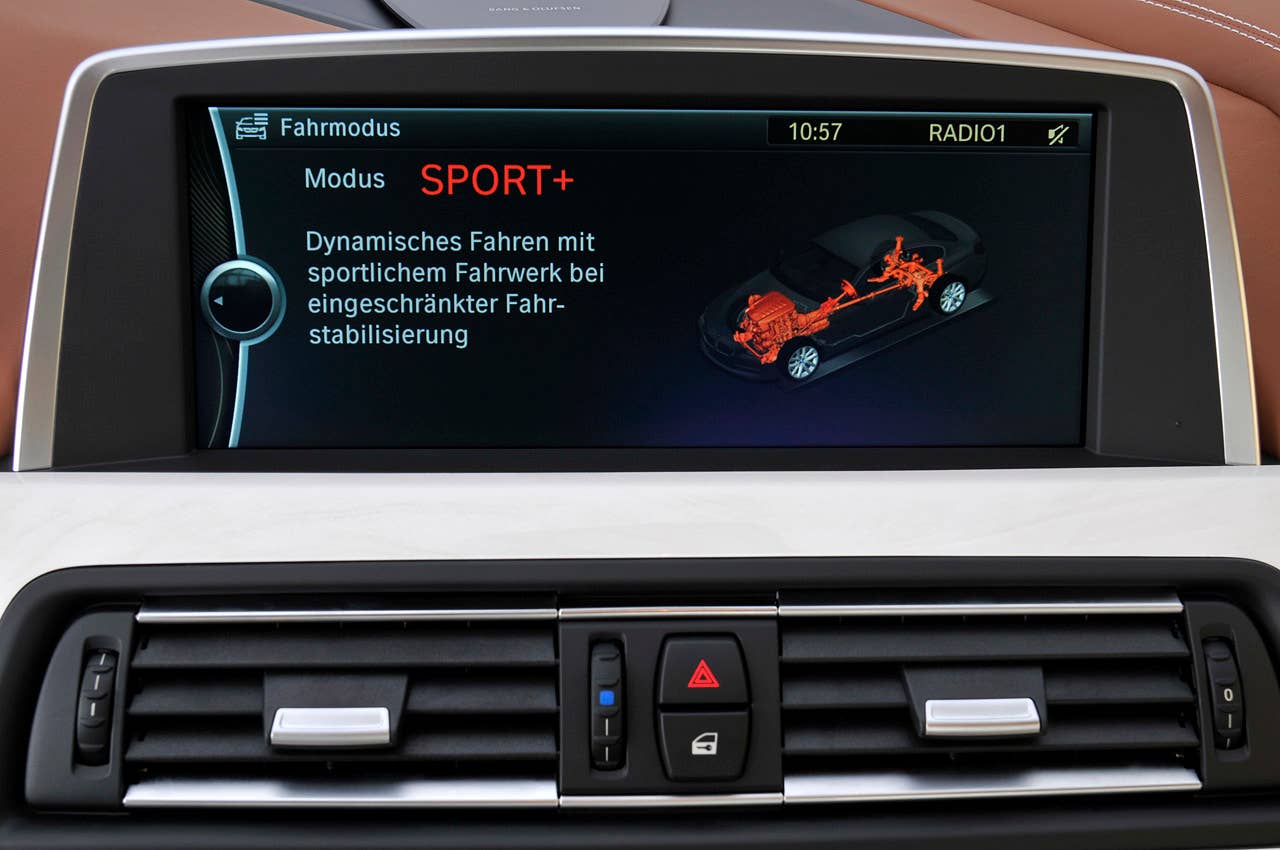 2013 BMW 6 Series Gran Coupe driving mode display