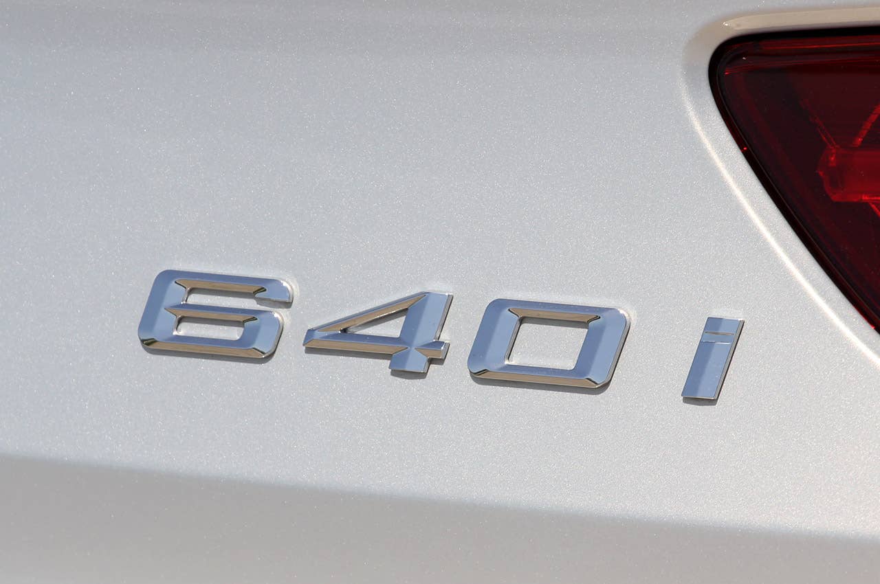 2013 BMW 6 Series Gran Coupe badge